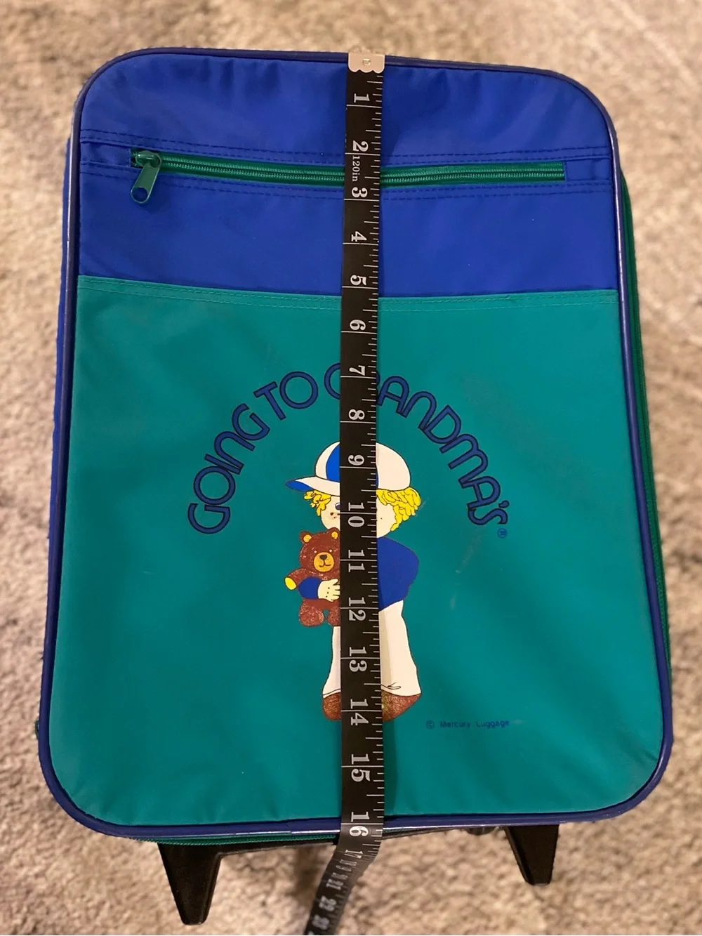 Going to Grandma’s Vintage Roller Suitcase by Mercury Luggage
